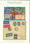 Stamp of Ireland » Airmails 1928 Flying Boat Flights – Liverpool–Belfast–Liverpool, Irish Acceptance Flights. An attractive and meticulously mounted assembly of 53 Flying Boat flight covers, written up on album pages. The group features a fine vari