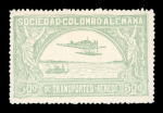 Stamp of Colombia » Airmails Colombia <mark>Scadta</mark> 1920 set of five hinged mint