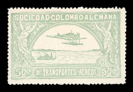 Stamp of Colombia » Airmails Colombia Scadta 1920 set of five hinged mint