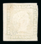 Stamp of Mauritius » 1848-59 Post Paid Issue 1848-59 Post Paid 2d blue, worn impression, pos.4, used