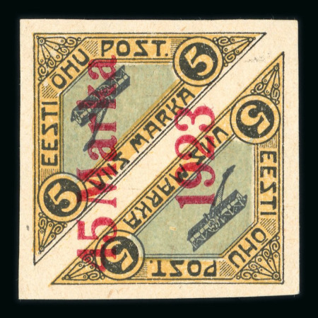 Stamp of Estonia Estonia 1923 triangular airmails group mint o.g.