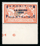 Stamp of France » Émissions à partir de 1900 Petit lot du n°257A x 6 Exposition philatélique du