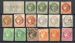 Stamp of France » Type Cérès de 1849-1850 1849-1900 : superbe petit lot de classiques oblitérés