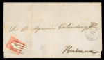 Stamp of Cuba » Spanish Dominion 1855-60, The local mail service of Havana overprints, an outstanding collection of ten genuine covers