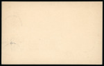 Stamp of Iceland Iceland 1895 5a blue stationery card uprated 5a green from Reykjavik to Germany