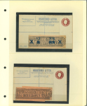 Stamp of Ireland » GB Used In Ireland 1874–1920 Postal Stationery for use in Ireland. An attractive and carefully mounted assembly of over 95 mostly unused registered envelopes, postal stationery envelopes and postal cards, neatly presented on album pages. T