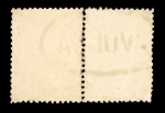 Stamp of Brazil » Later Issues 1890-91 100r lilac tête-bêche pair, used with almost complete "AVULSA" oval cancel