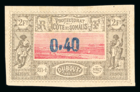 Stamp of Colonies françaises » Côtes des Somalis 1899, Cote des Somalis Y&T n°25, surchargé 0f40 sur