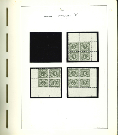 Stamp of Ireland » Postage Dues 1971 Watermark E Postage Dues – Large duplicated and specialised collection/accumulation of coorner sheet marginal blocks of four and complete sheets of sixty. An attractive and fresh selection all seven values in full n
