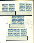 Stamp of Ireland » Airmails 1948–1965 Airmail Stamps. A large, duplicated, and highly specialised collection/accumulation of mint and used material, including singles, blocks (mint and used), and several large blocks up to 32. The selection all val