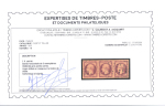 Stamp of France » Empire 1853-1862 1853, Empire Y&T n°18 1f carmin en bande de 3 timbres