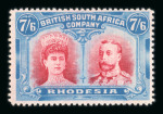 Stamp of Rhodesia 1910-13 Double Heads perf.14 mint set of eighteen, mostly mint n.h.