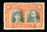 Stamp of Rhodesia 1910-13 Double Heads perf.14 mint set of eighteen, mostly mint n.h.