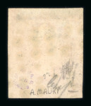 Stamp of France » Empire 1853-1862 1853, Napoléon non dentelé n°18a 1fr carmin foncé oblitéré