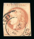 Stamp of France » Emission de Bordeaux 1870 1870, Cérès Bordeaux n°40Ad brun-rouge impression dépouillée