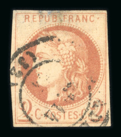 Stamp of France » Emission de Bordeaux 1870 1870, Cérès Bordeaux n°40Ad brun-rouge impression dépouillée