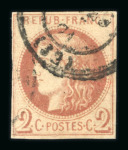 Stamp of France » Emission de Bordeaux 1870 1870, Cérès Bordeaux n°40Ad brun-rouge impression dépouillée