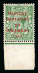 Stamp of Ireland » 1922 Overprint Proofs (PR1-PR29) Selection of Overprint Proofs. An attractive and specialised group of 30 overprint proofs in singles, pairs, and blocks of four and eight, including ½d green with red overprint, red overprint with blue-black backstamp, a