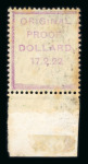 Stamp of Ireland » 1922 Overprint Proofs (PR1-PR29) Selection of Overprint Proofs. An attractive and specialised group of 30 overprint proofs in singles, pairs, and blocks of four and eight, including ½d green with red overprint, red overprint with blue-black backstamp, a