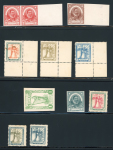 Stamp of Ireland » Essays & Proofs (E1-E167) Selection of Essays. An attractive and diverse range of 11 essay examples comprising 10 singles and one pair, including Dollard lithographed essays in monocolour (3) and bi-colour (3); Valdivia imperforate essays represe