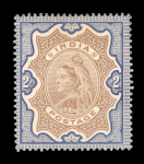 Stamp of India » 1855-1946 De La Rue and later Crown Colony Issues 1895, India, colour proof 2R