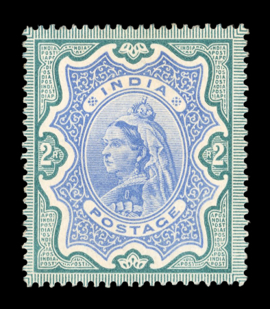 Stamp of India » 1855-1946 De La Rue and later Crown Colony Issues 1895, India, colour proof 2R