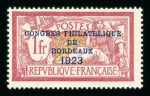 Stamp of France » Collections 1911-1960 : réunion de 4 anciens lots comprenant 1923,