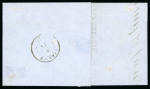 Stamp of Luxembourg Luxembourg 1859 Last Printing 10c grey on commercial invoice