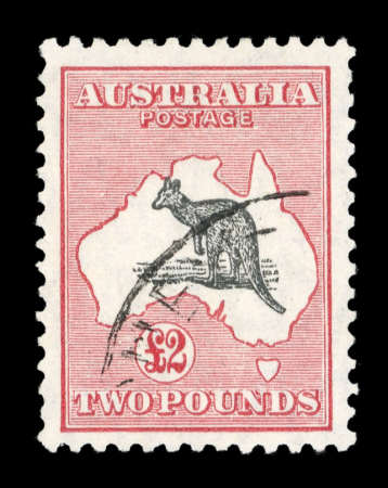 Stamp of Australia » Commonwealth of Australia 1929, Australia, 2 GBP kangaroo used