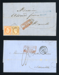 Stamp of France » Lettres Classiques 1857-1865, Paquebots de la Méditerranée, une lettre