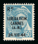 Stamp of France » Collections Guerre 1914-1945, joli lot de différents timbres de