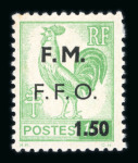 Stamp of France » Collections Guerre 1914-1945, joli lot de différents timbres de