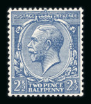 Stamp of Great Britain » King George V » 1912-24 Profile Head Issues 1912-24 Royal Cypher 2 1/2d dull Prussian blue, superb