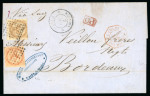 Stamp of France » Lettres Classiques Collections 1868-1870 : lot de 2 lettres classiques de France et