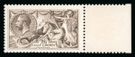 Stamp of Great Britain » King George V » 1913-19 Seahorse Issues 1913 Waterlow 2s6d dull grey-brown mint n.h. right marginal