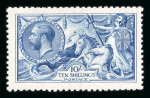 Stamp of Great Britain » King George V » 1913-19 Seahorse Issues 1915 De La Rue 10s deep blue lightly mounted mint