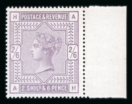 Stamp of Great Britain » 1855-1900 Surface Printed » 1883-84 & 1888 High Values 1883-1884 2/6 lilac fine and attractive mint with right