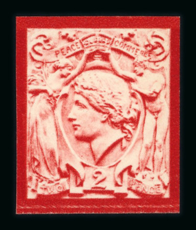 Stamp of Great Britain » King George V 1914ca. ''PEACE & COMMERCE'' 2d imperf. essays group of 7