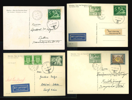 Stamp of Great Britain » Channel Islands » Jersey 1943-45, Selection of WWII covers and postcards