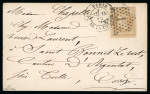 Stamp of France » Ballons Montés 1870 : petit ensemble de 8 ballons-montés en très bon