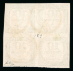 Stamp of France » Timbres-Taxe 1859, Taxe n°1A 10c noir 2 blocs oblitérés cachets