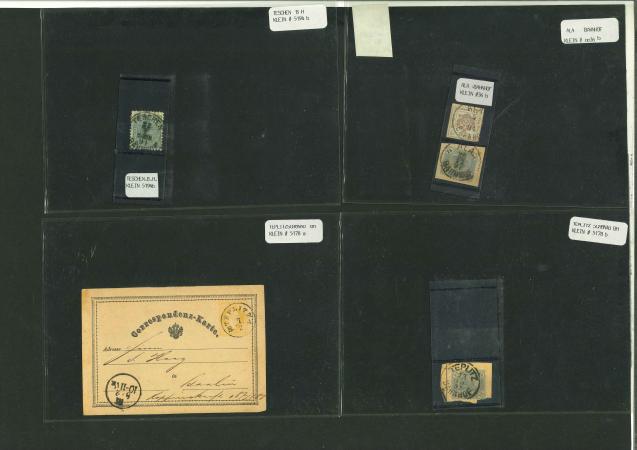 Stamp of Austria » Collections and Lots  Austria Cancellations and covers, railway cancellations, selection of 40 items.
