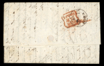 Stamp of British Levant  1879 stampless disinfected entire from Constantinople to London.
