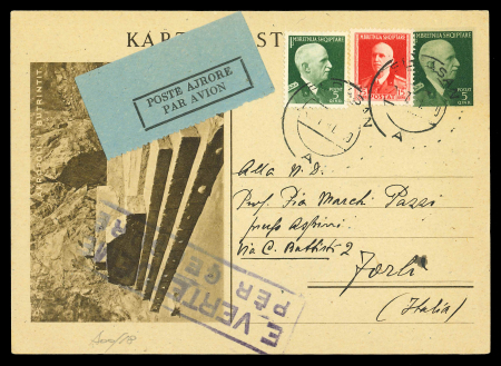 Stamp of Albania Albania 1940, Postal stationery picture stationery cards, colln. of 28