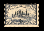 Stamp of New Guinea 1914-15 "G.R.I." 3s on 3M, 3.5-4mm spacing, mint