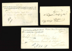 Stamp of Cyprus 1830s-60s, group of 10 stampless covers with various Consulate cachets from Cyprus
