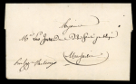 Stamp of Cyprus 1830s-60s, group of 10 stampless covers with various Consulate cachets from Cyprus