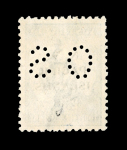 Stamp of New Guinea Officials: 1919-23 Group of 13 used "OS" perfins incl. Roo 2 1/2d indigo