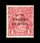 Stamp of New Guinea 1918-22 1d carmine-red, die I, with substituted cliché variety, mint l.h.