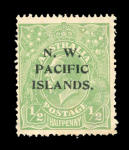 Stamp of New Guinea 1918-22 1/2d green with watermark inverted variety, mint